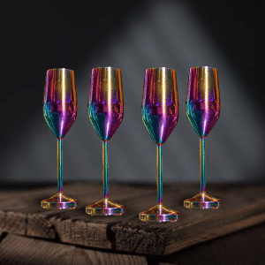 SET DE 4 COPAS CHAMPAGNE FULL COLOR 220 ML